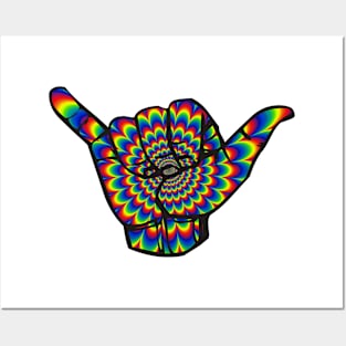 Psychedelic Hang Loose Graphic Logo Posters and Art